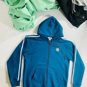 ARA Zip-up Hoodie - Teal Blue