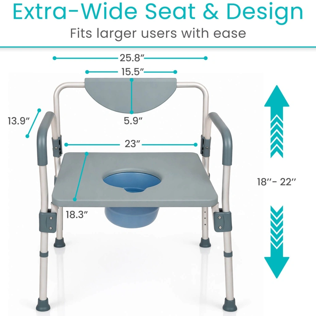 Bariatric 4 in 1 Commode & Shower Chair - Image 3