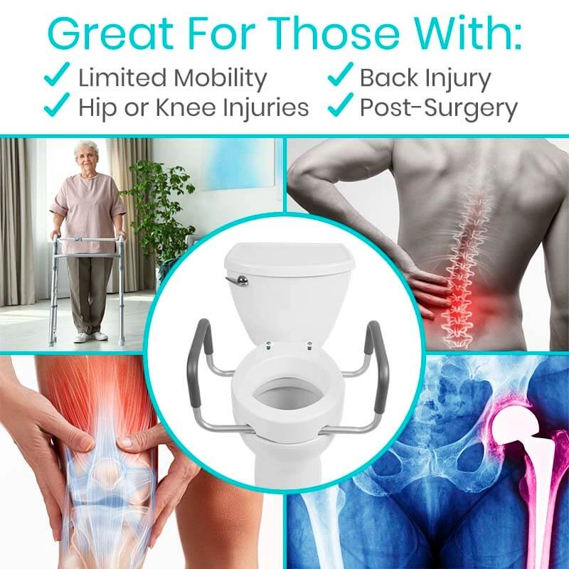 Toilet Seat Riser with Arms - Image 5