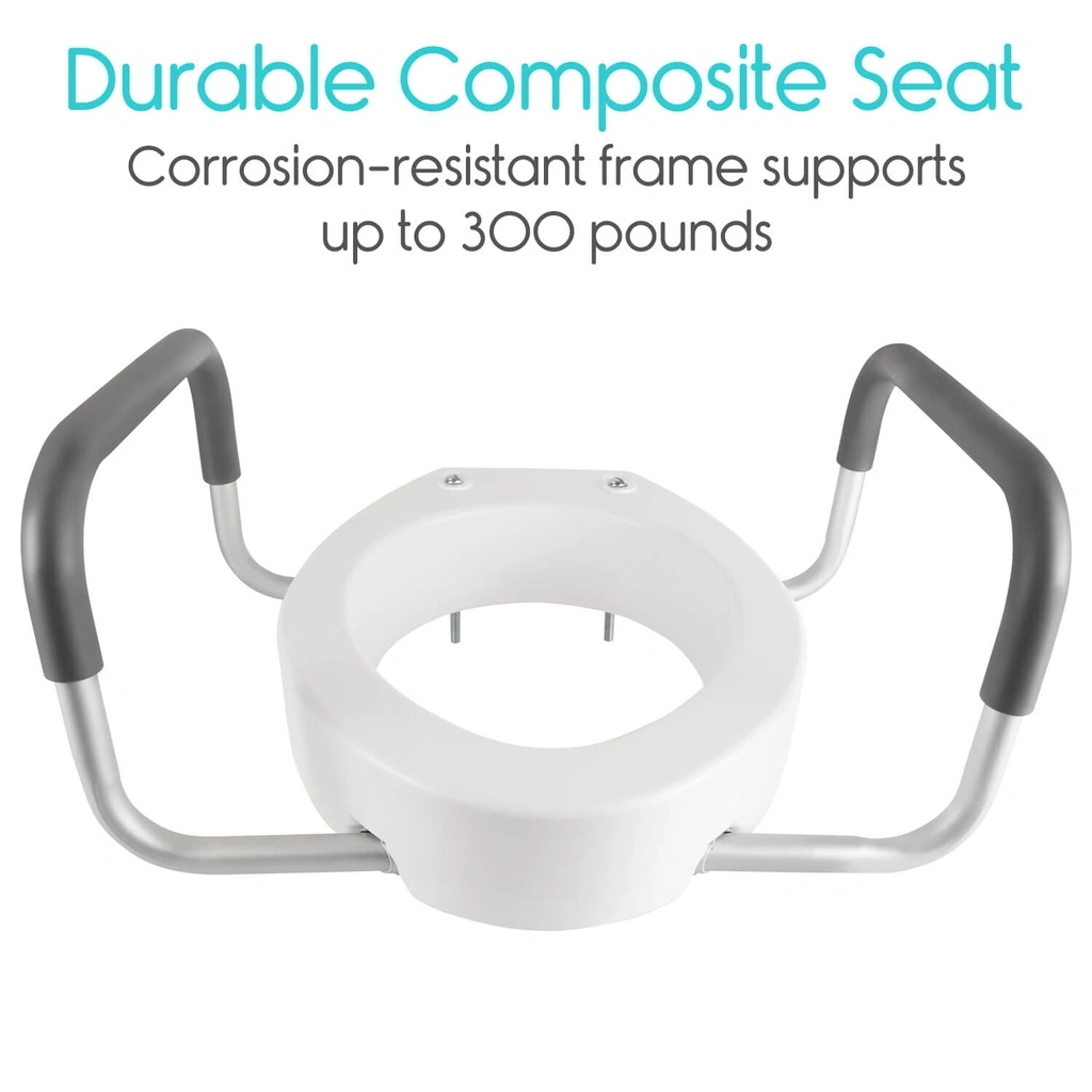 Toilet Seat Riser with Arms - Image 6