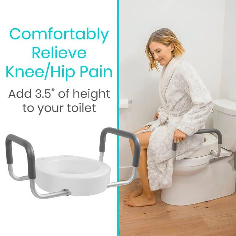 Toilet Seat Riser with Arms - Image 9