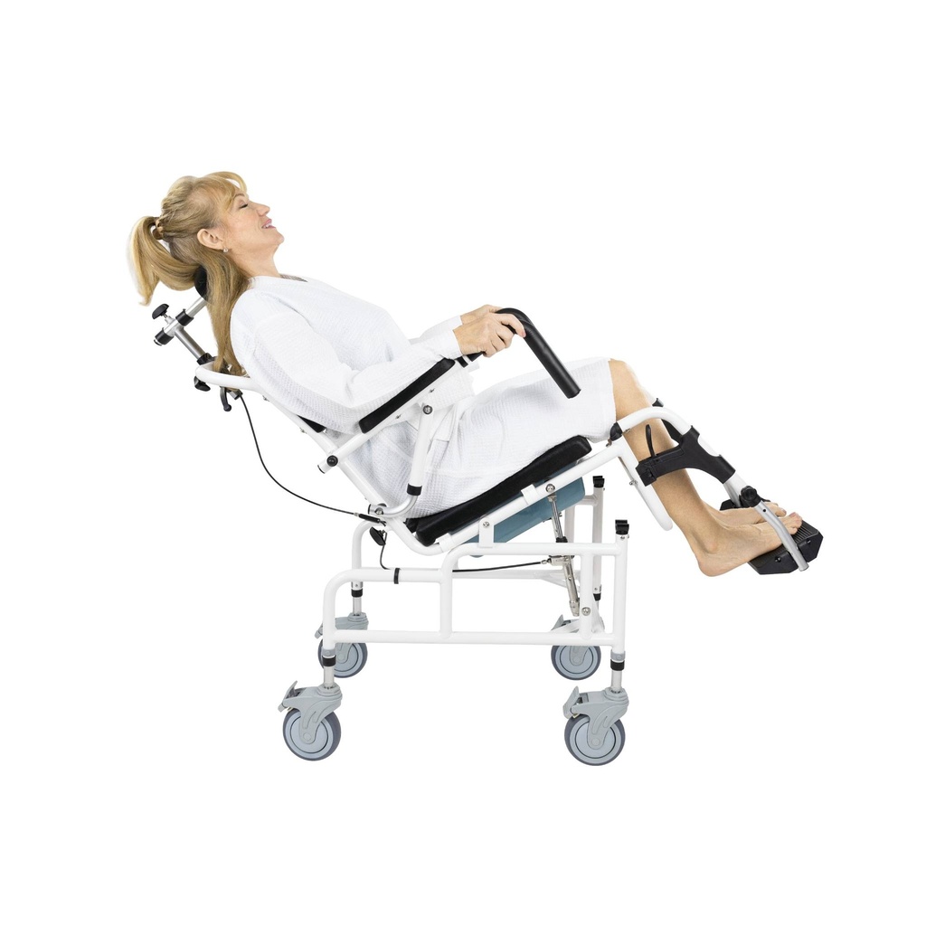 *Inspected Return* Reclining Shower Commode Transport Chair - Image 2