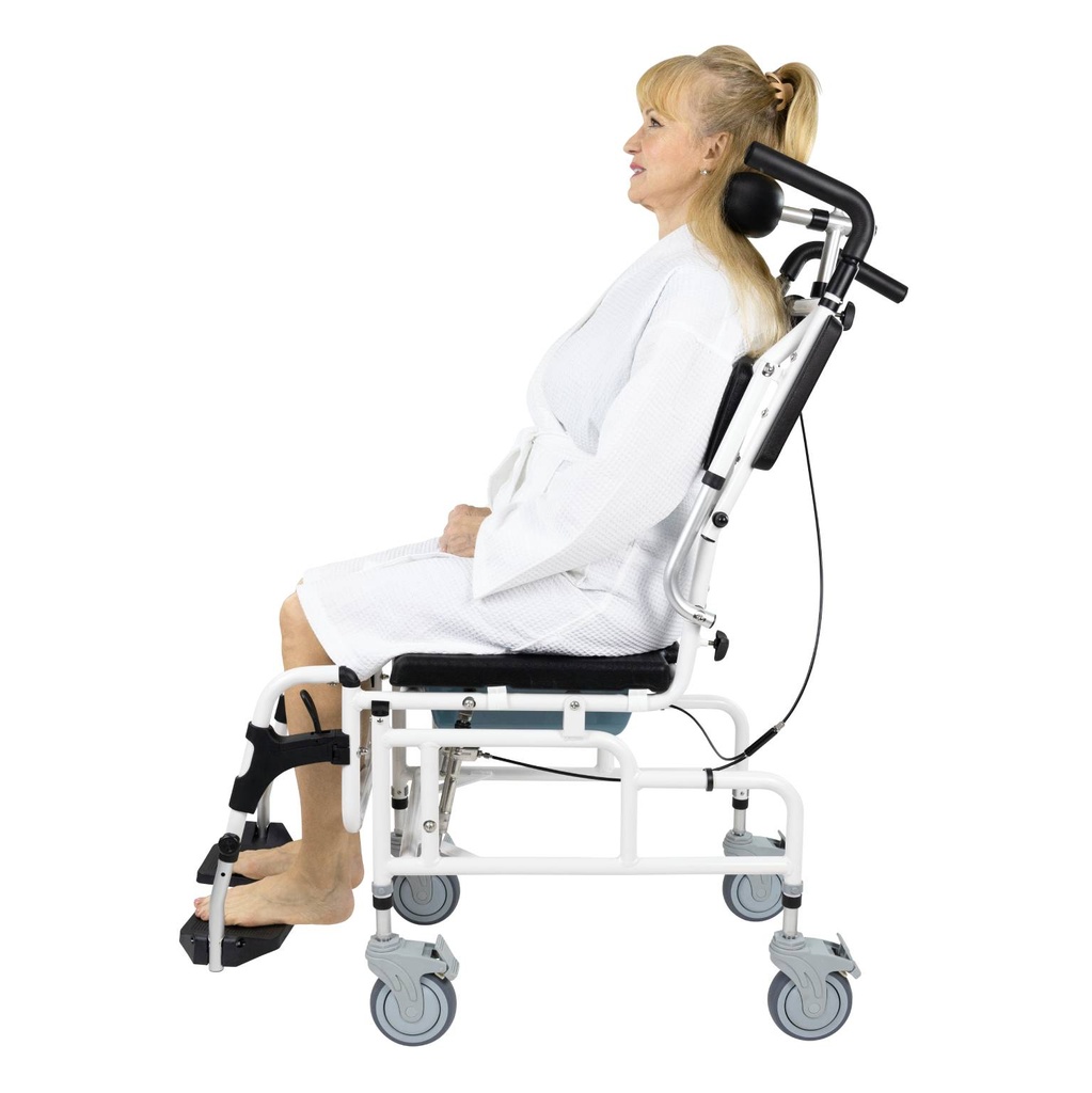 *Inspected Return* Reclining Shower Commode Transport Chair - Image 5