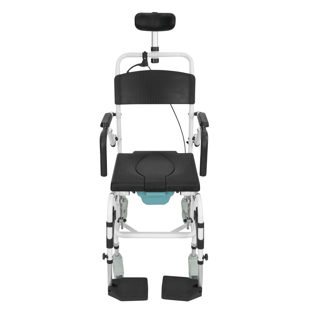 *Inspected Return* Reclining Shower Commode Transport Chair - Image 3