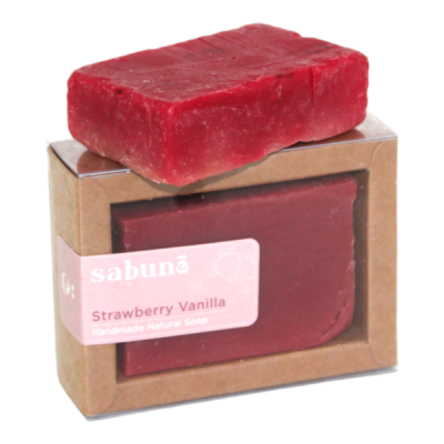 Sabunë Strawberry & Vanilla Soap Bar