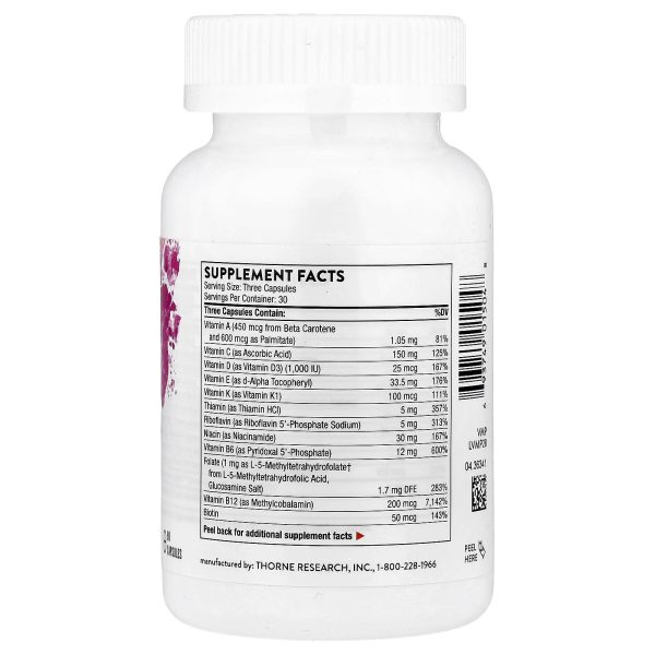 Thorne, Basic Prenatal, 90 Capsules - Image 2