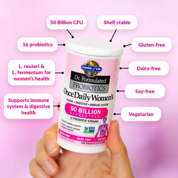 Garden of Life, Dr. Formulated Probiotics, Once Daily Women's, 50 Billion, 30 Vegetarian Capsules - Image 4