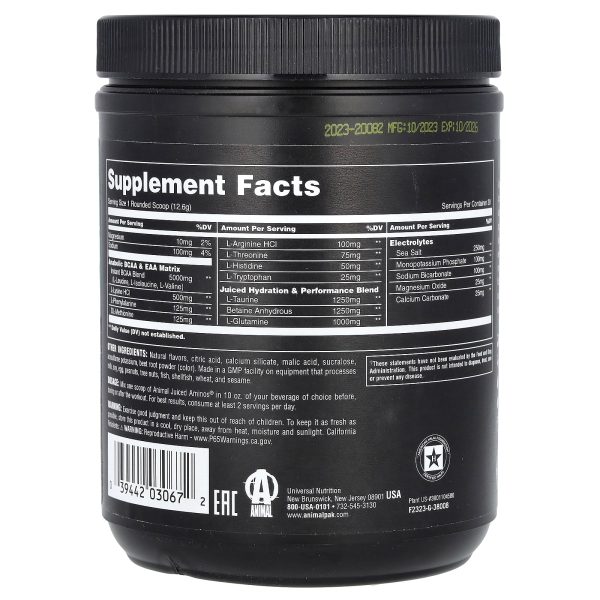 Animal Juiced Aminos® Powder Strawberry Limeade - Image 2